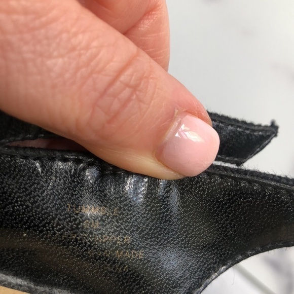 Steven by Steve Madden Black Canvas Mary Jane Style Wedges Size 6M - Picture 7 of 11